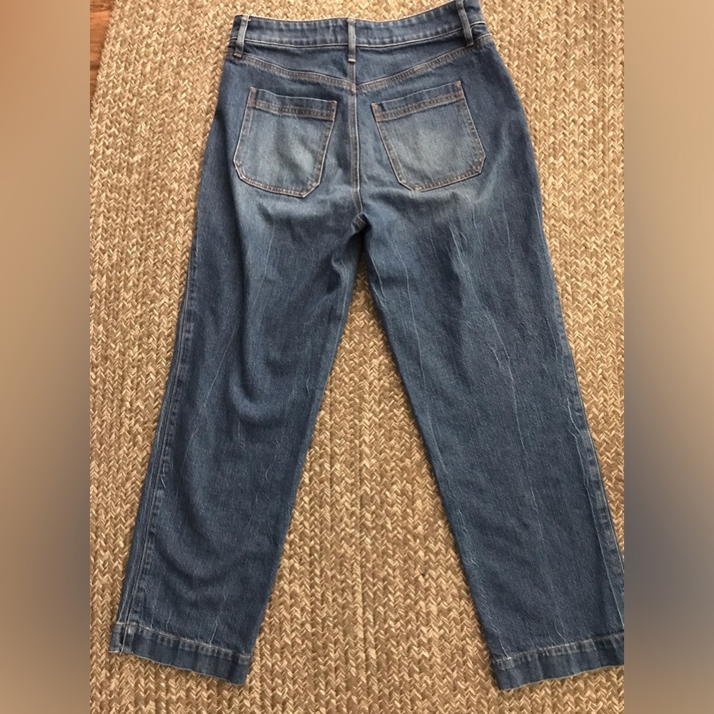 LOFT Women's Dark Blue Patch Pocket Jeans 28/6 - Picture 4 of 6